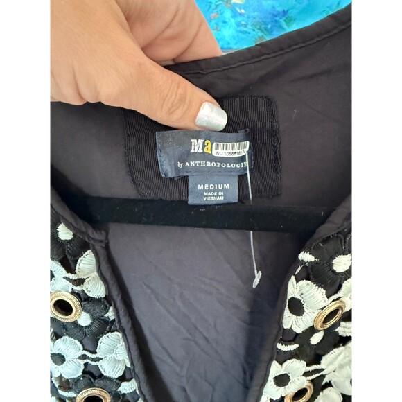 Maeve Anthropologie Crochet Shift Dress M - Picture 3 of 6